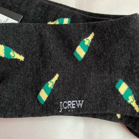 Black Champagne Bottle Pattern Socks - Picture 6 of 6